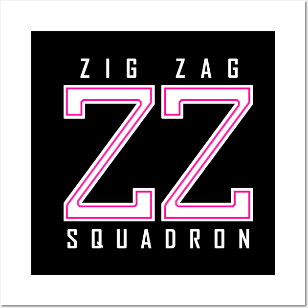 Zig Zag Squadron Wall Art by jamacfarlane